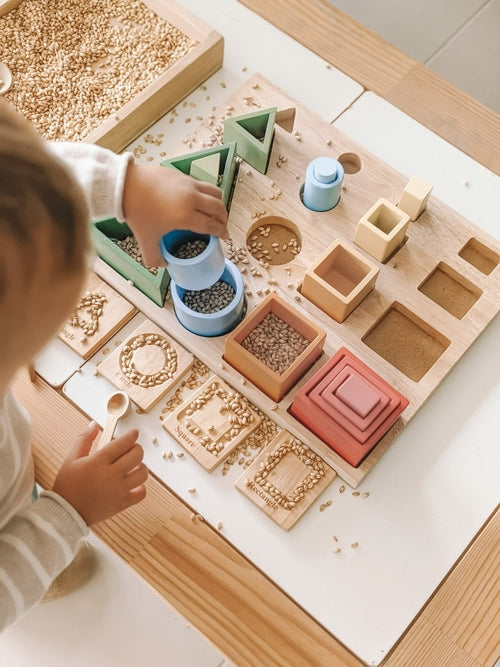 Sorting and Nesting Shapes Board