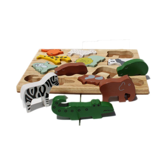 Zoo Animals Wooden Set